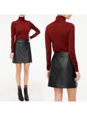 J.Crew Faux Leather Mini Skirt
